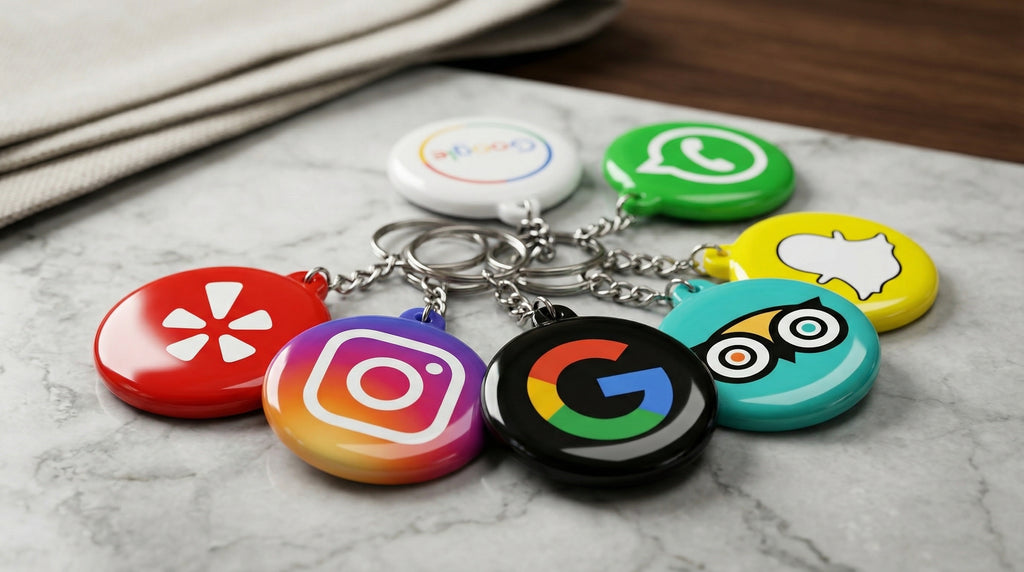 Badge NFC LinkBadge – Partagez vos réseaux sociaux en un geste
