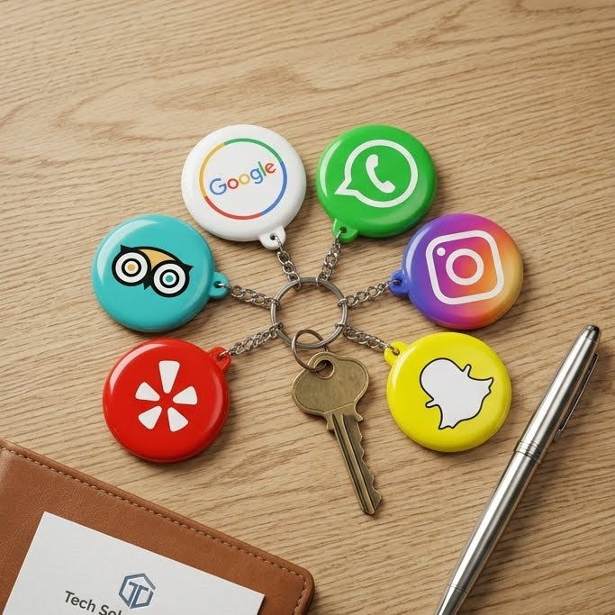 Badge NFC LinkBadge – Partagez vos réseaux sociaux en un geste