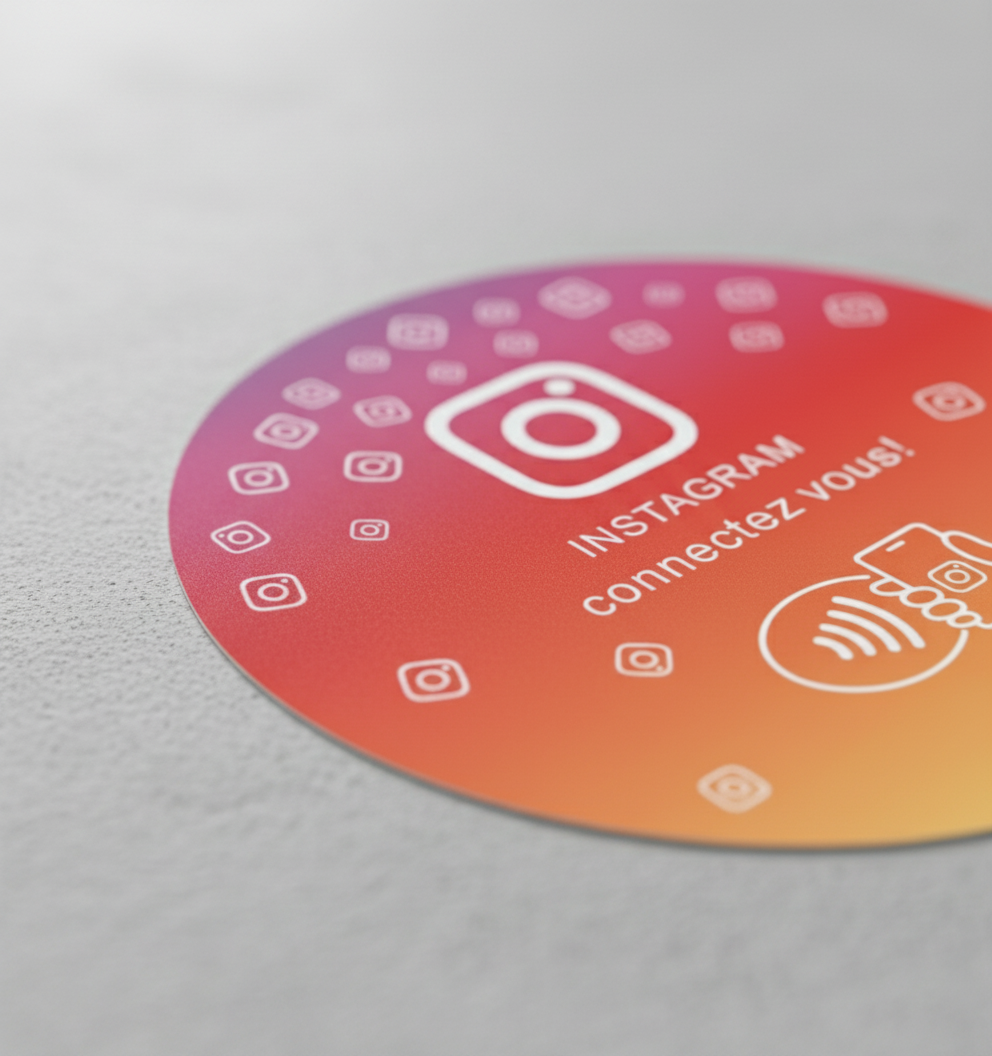 LinkBadge - NFC plaque à scanner réseaux sociaux