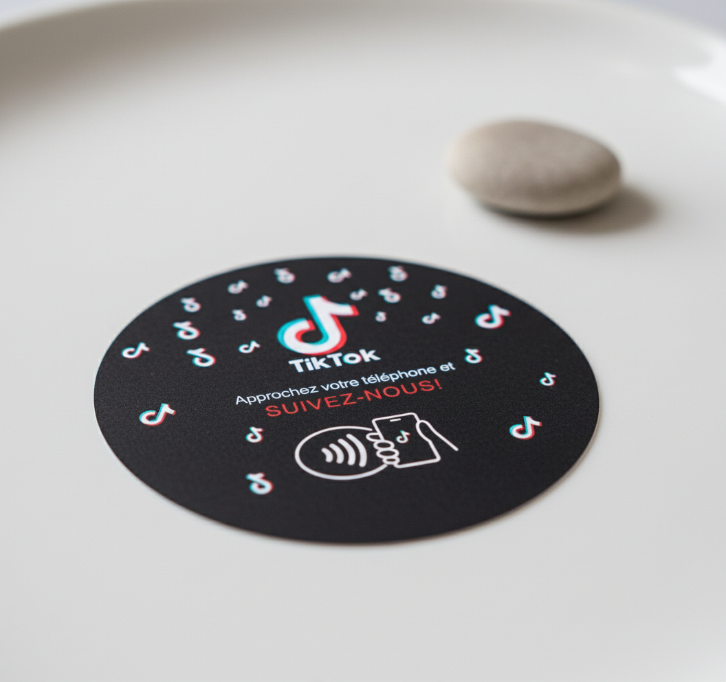 LinkBadge - NFC plaque à scanner réseaux sociaux